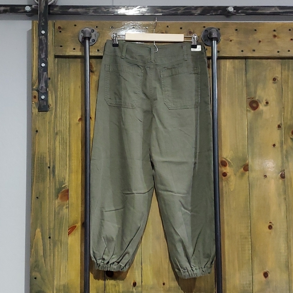 SEVEN7 UTILITY ARMY GREEN CARGO PANTS JOGGER STYLE SIZE 4 - Picture 5 of 14